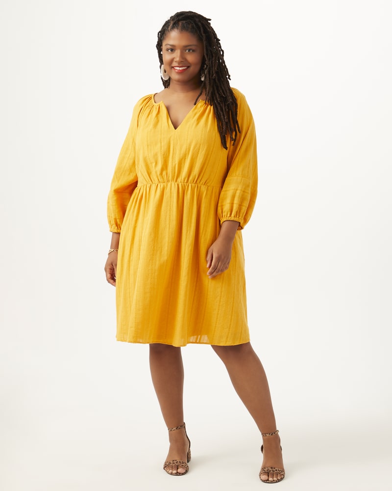 Plus size blouson dress hotsell